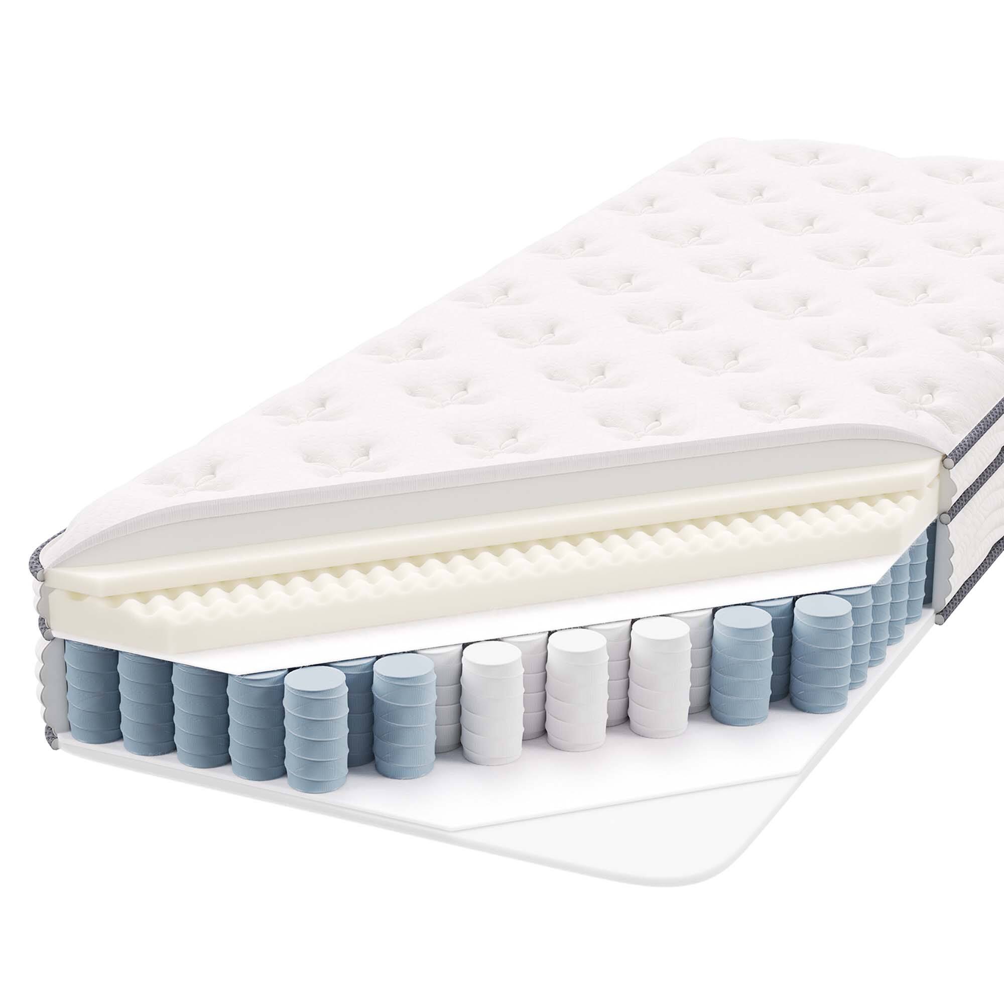 Alt View 1. Modway - Jenna 8" Innerspring and Foam Narrow Twin Mattress by Modway - White.