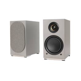 Triangle - AIO Twin Powered Bookshelf Speakers Pair - Linen Grey