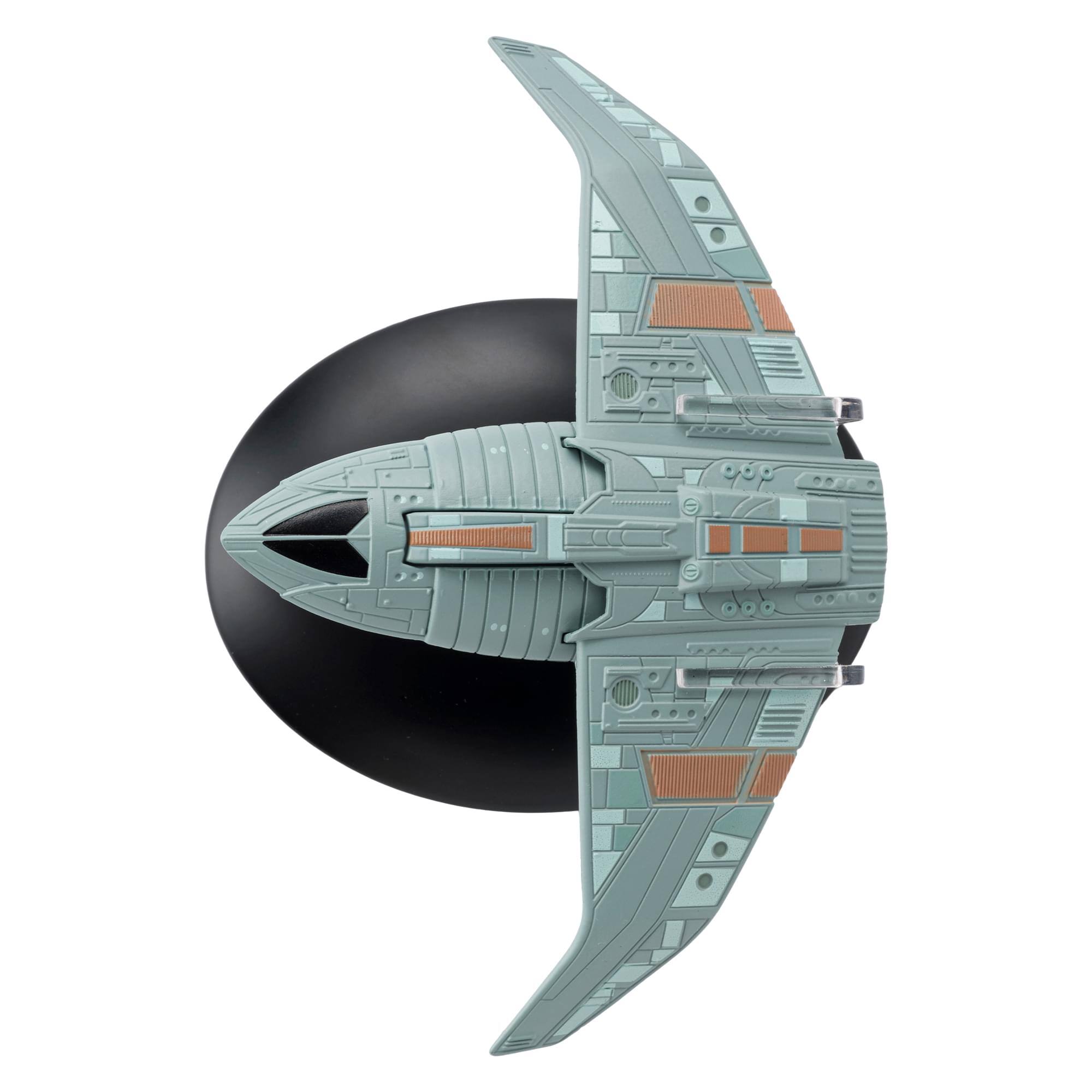 Alt View 4. Eaglemoss - Eaglemoss Star Trek Ship Replica | Bajoran Troop Transport - Grey.