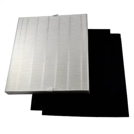 Front. HQRP - Replacement True HEPA Filter Set with Carbon Pre-Filters for Coway Airmega AP-1512HH Mighty, AP-1518R 200M.