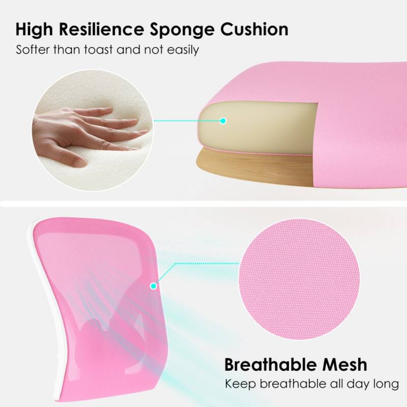 High Resilience Sponge Cushion  
Softer than toast and not easily compressed  

Breathable Mesh  
Keep breathable all day long