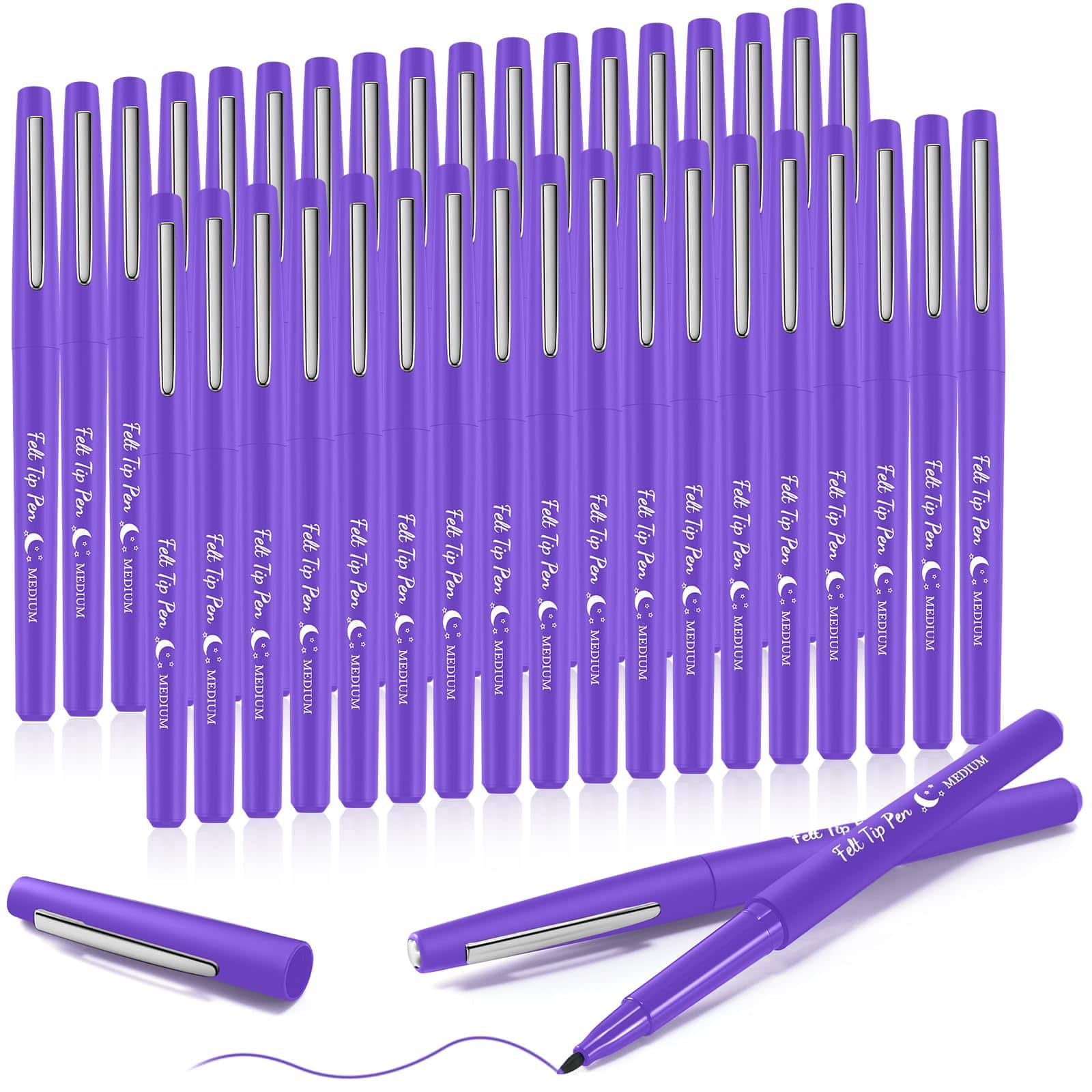 Paradigms Interiors - 36 Felt Tip Pens Point For Journaling Planner Writing Note taking Art Office And School Supplies()