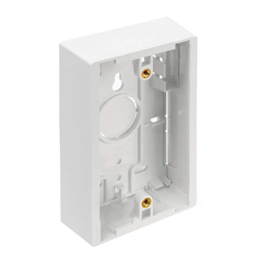 Leviton - Surface Mount Backbox Single-Gang 1.45 in Depth Model 42777-1WB - White