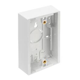 Leviton - Surface Mount Backbox Single-Gang 1.45 in Depth Model 42777-1WB - White