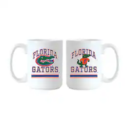 Logo Brands - Florida Gators 15oz. Current & Throwback Mug Set - Multicolor