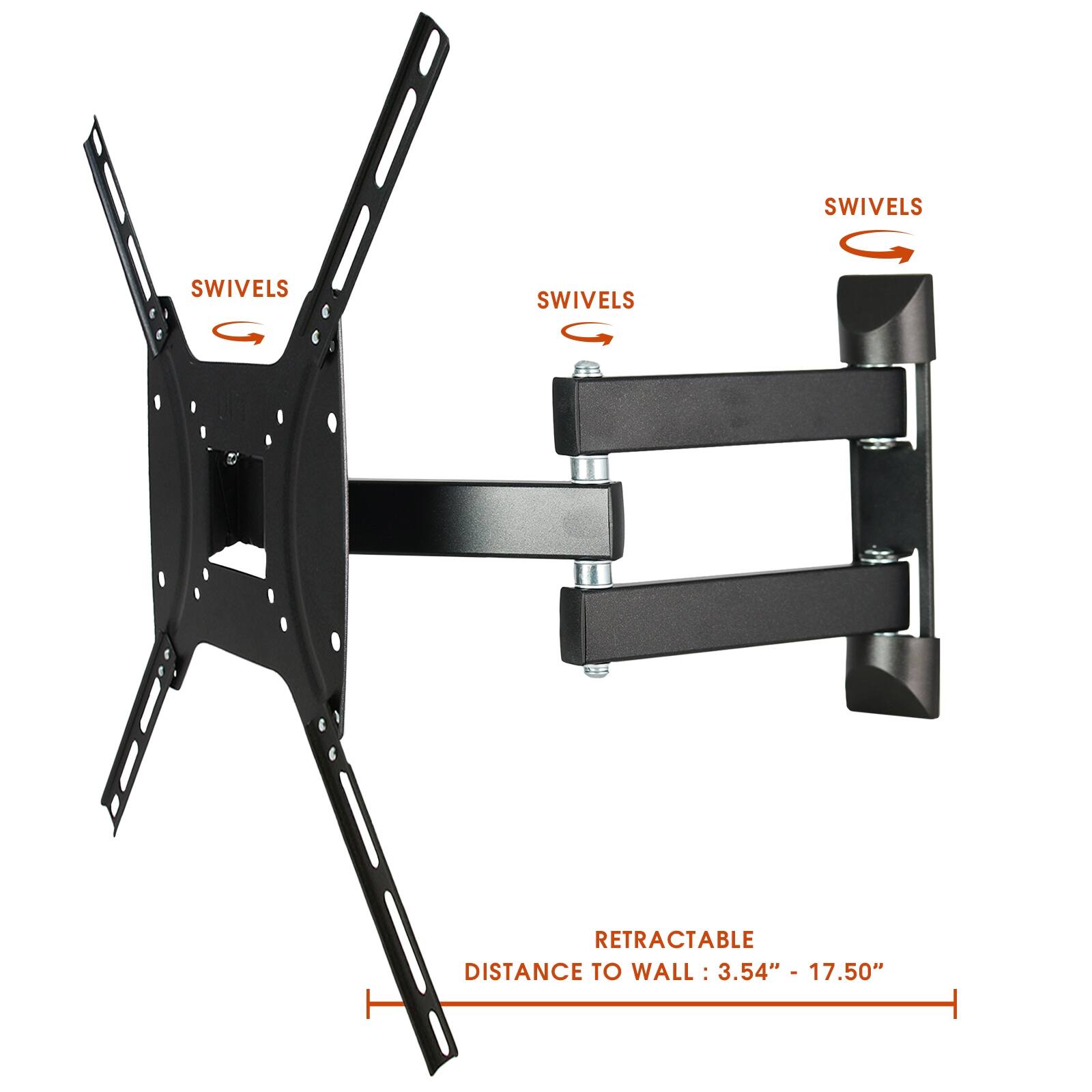 SWIVELS, SWIVELS, SWIVELS, RETRACTABLE, DISTANCE TO WALL: 3.54" - 17.50"