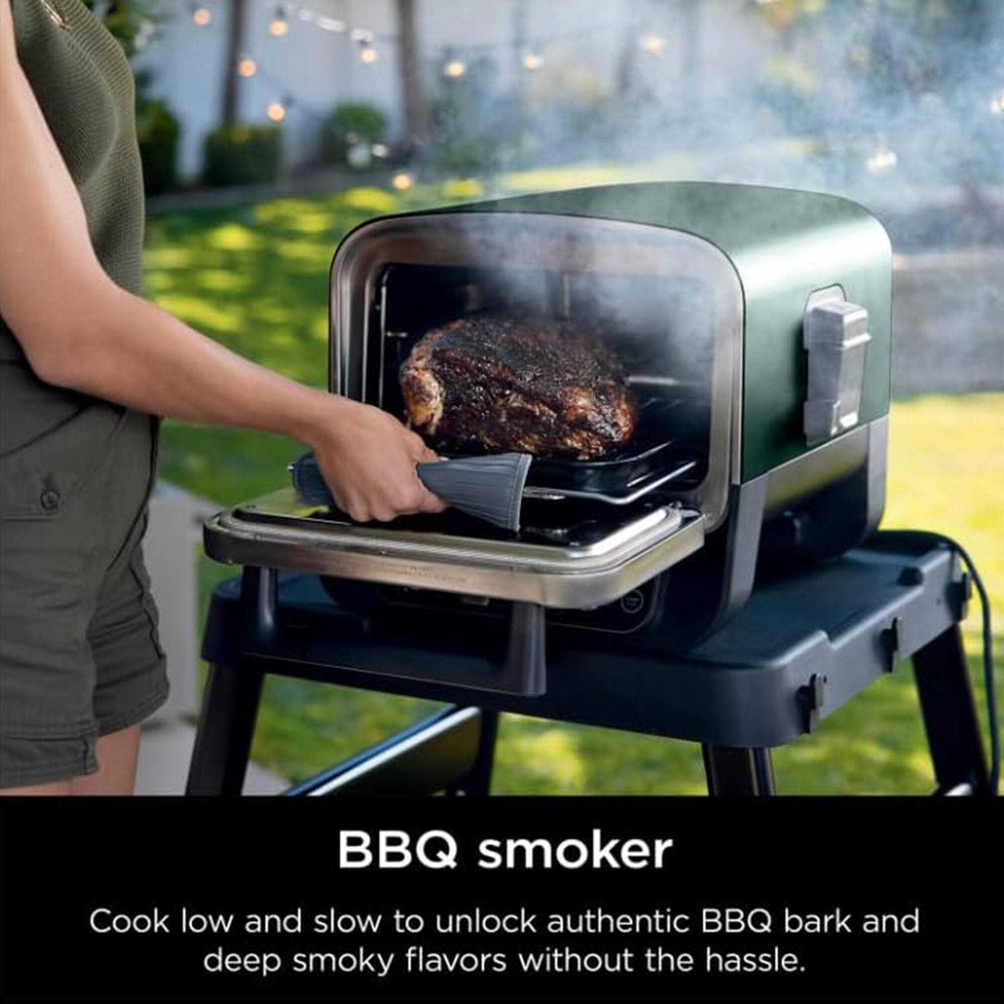 BBQ smoker

Cook low and slow to unlock authentic BBQ bark and deep smoky flavors without the hassle.