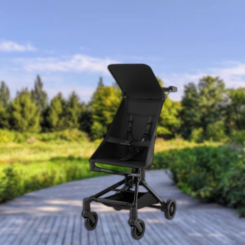 Front. Hivvago - Ultra-Light Compact Travel Stroller for Airplane and Everyday Use - Black.