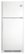 Front. Frigidaire - Gallery 20.4 Cu. Ft. Frost-Free Top-Freezer Refrigerator - White.