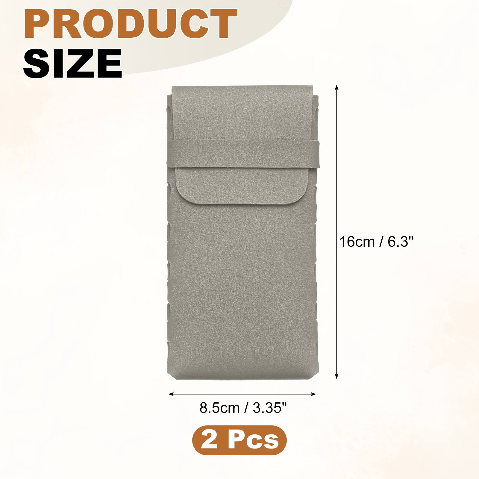 PRODUCT SIZE  
16cm / 6.3"  
8.5cm / 3.35"  
2 Pcs