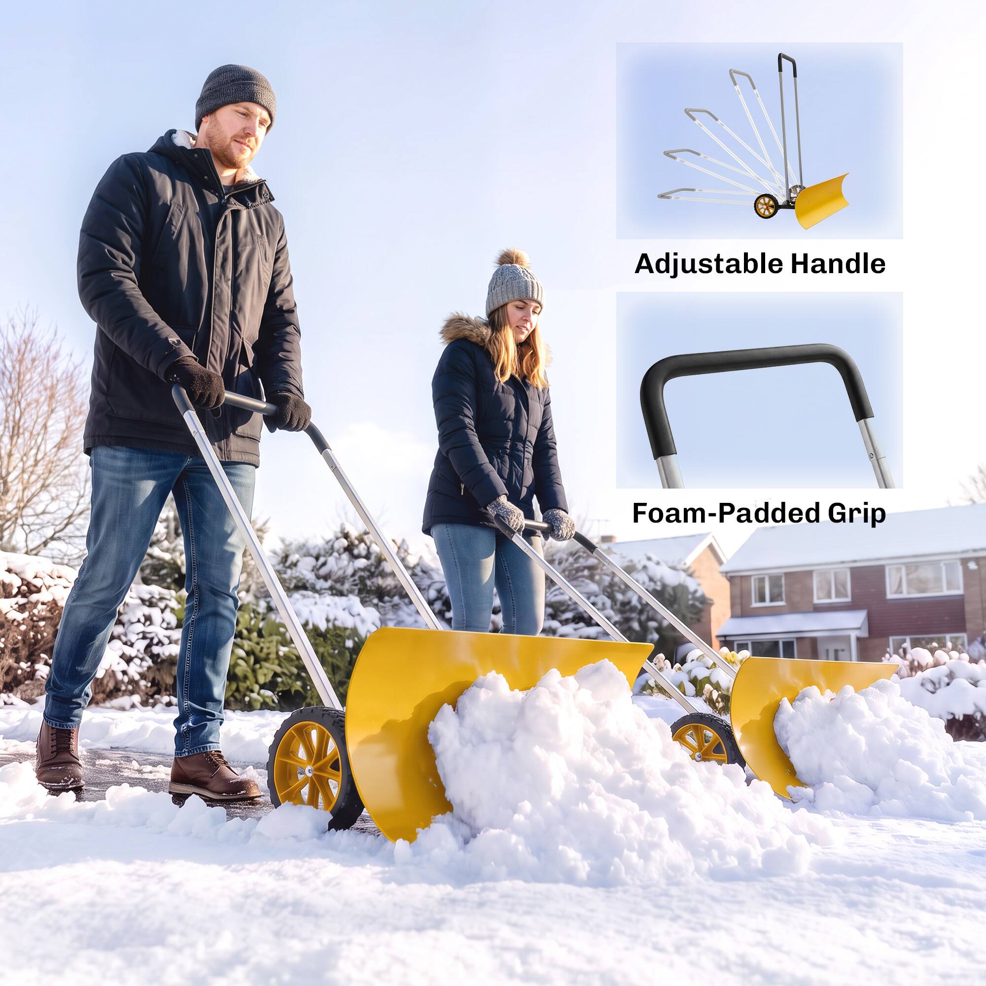 Adjustable Handle  
Foam-Padded Grip