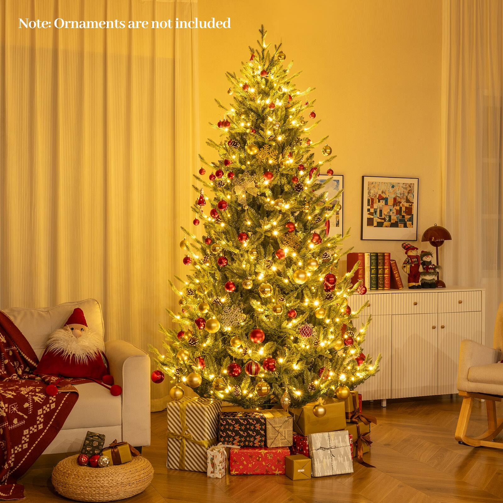 Note: Ornaments are not included