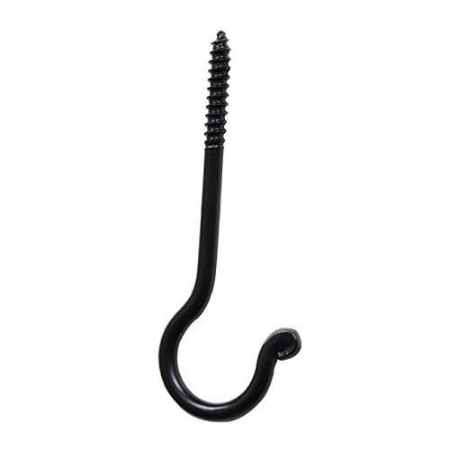 Front. BreeBe - Screw Hook 5" - Black.