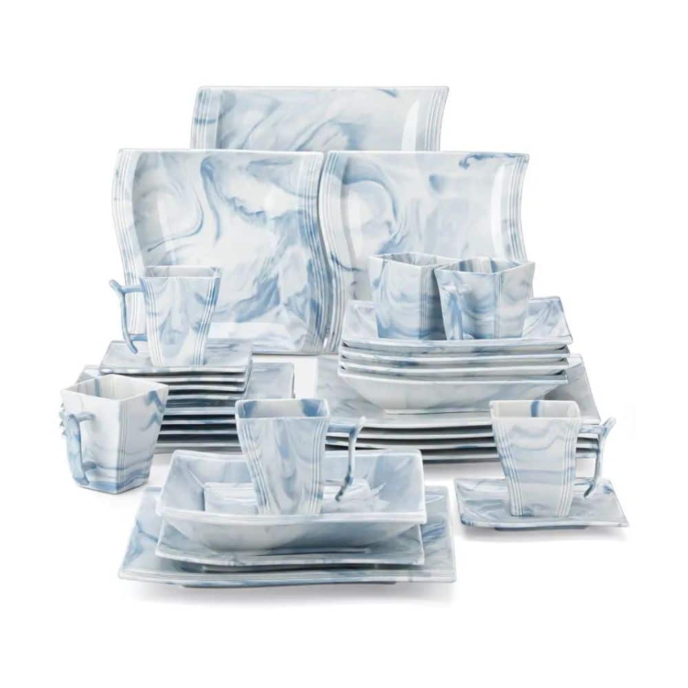 Pacoar Cade - Dinnerware Set - Marble Blue