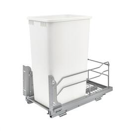 Rev-A-Shelf - Pullout Kitchen Trash Can 50 qt. with Soft-close, 53WC-1550SCDM-111 - White