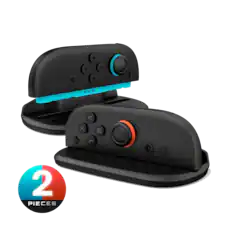 Front. SUPCASE - Nintendo Switch 2 Joy-Con Mouse Grip – Black (2-Pack) | Ergonomic Base for Precision Control.