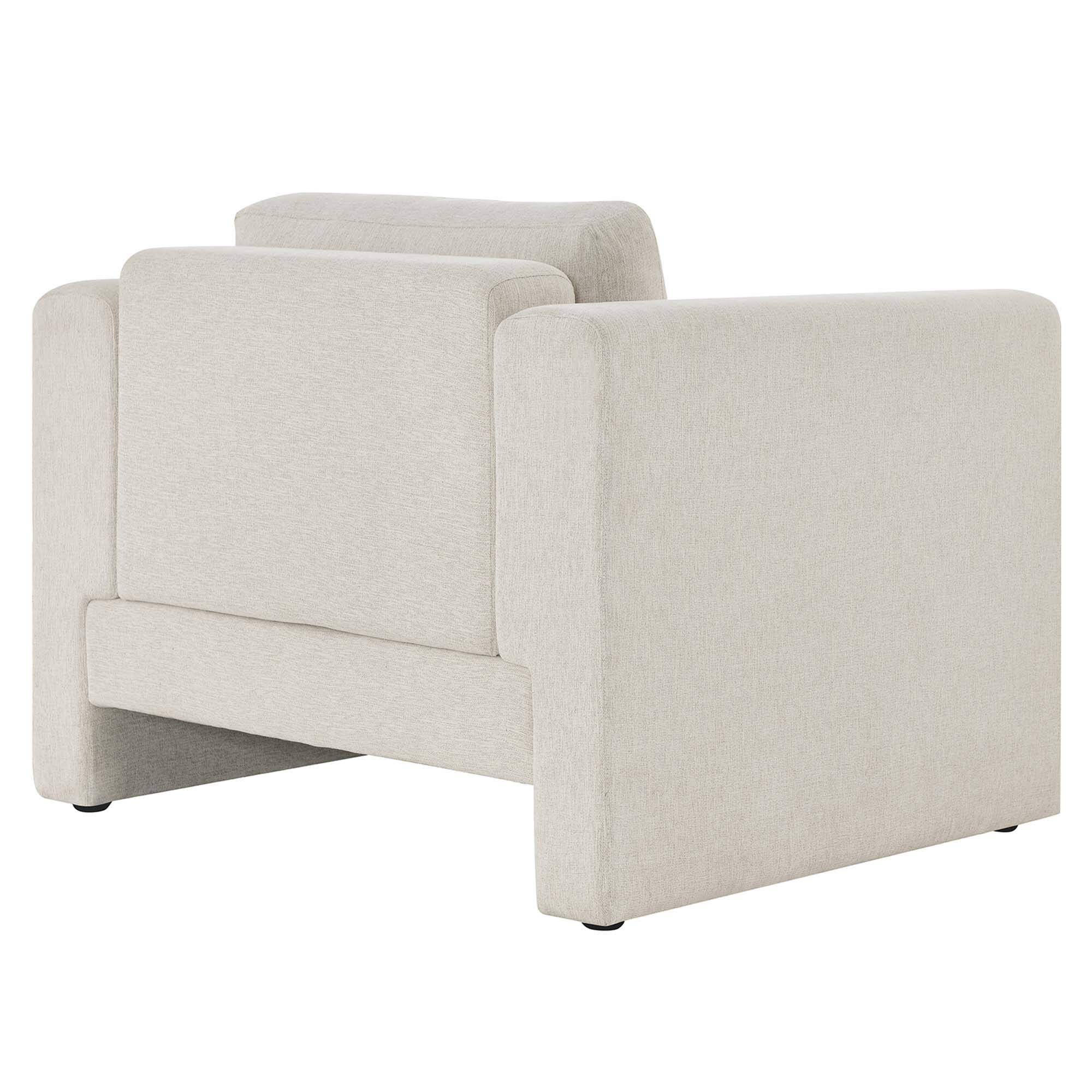 Alt View 1. Modway - Visible Fabric Armchair by Modway - White.