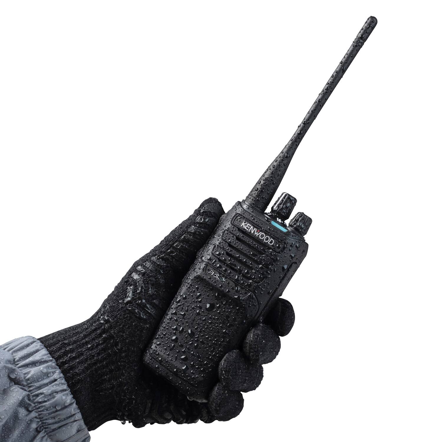 Alt View 4. Kenwood - ProTalk NX-P1200AVK VHF Business Two-Way Radio, 2 Watts, 64 Channels, Analog, with Charging Cup - Black.