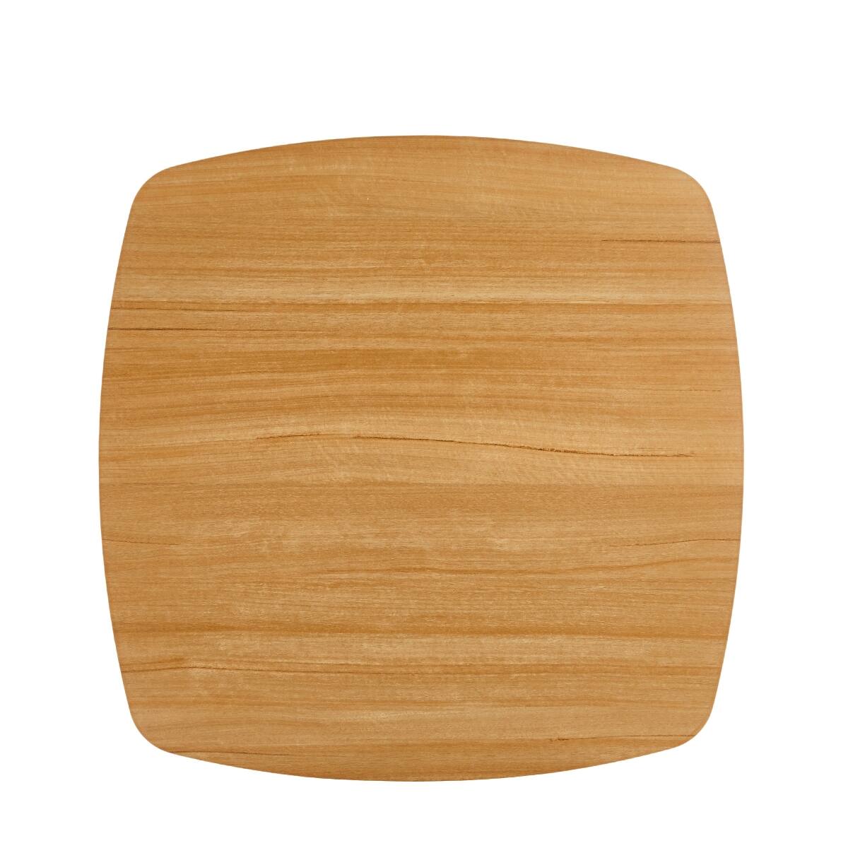 Alt View 8. Loheer - Loheer 31.5 inch Square Dining Table Oak MDF Top with Metal Pedestal Base - Oak.