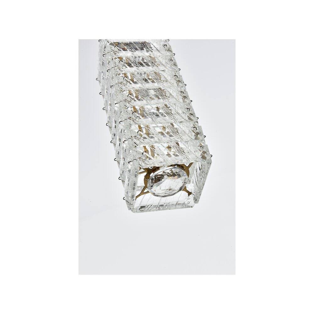 Alt View 6. Elegant Lighting - Aston 6.5 inch LED Pendant in Satin Gold - Satin Gold.