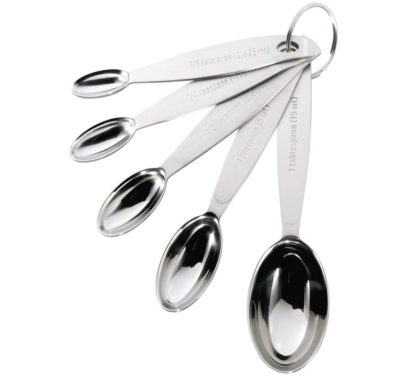 (0.625 ml) 1/8 teaspoon (7.5 ml) 1/4 teaspoon (2.5 ml) 1/2 teaspoon (5 ml) 1 teaspoon (5 ml) 1 tablespoon (15 ml)