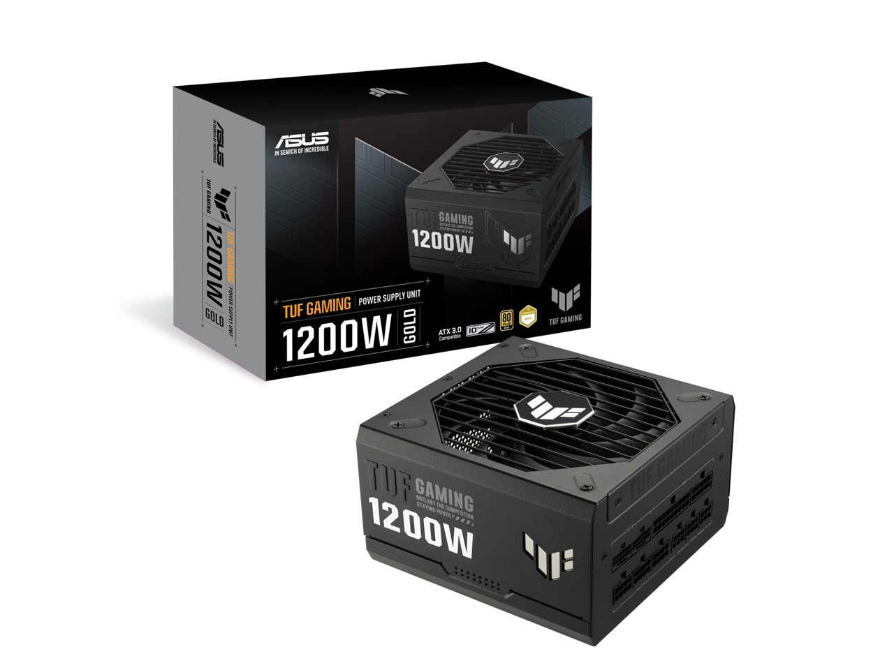 ASUS TUF Gaming 1200W Power Supply Unit  
ATX 3.0  
80 PLUS GOLD  
TUF Gaming  
1200W