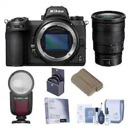 Bundle - Nikon - Z 6II Mirrorless Camera with f/2.8 S Lens,On-Camera Round Flash Speedlight, Lithium-Ion Battery Pack,Filter Kit