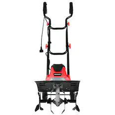 Front. Costway - Costway 17-Inch 13.5 Amp Corded Electric Tiller and Cultivator 9" Tilling Depth - Red,Black.