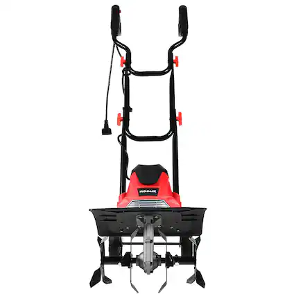 Front. Costway - Costway 17-Inch 13.5 Amp Corded Electric Tiller and Cultivator 9" Tilling Depth - Red,Black.