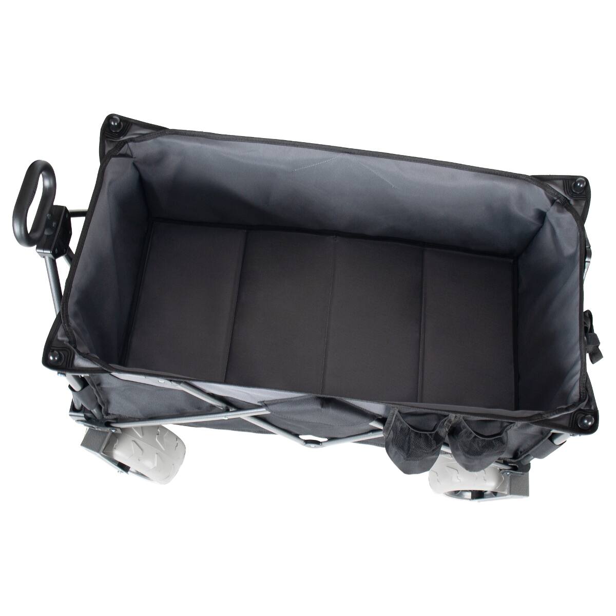 Alt View 8. Loheer - Loheer Folding Wagon with Removable Canopy, Heavy Duty Steel Frame and Balloon Wheels for Beach and Camping.