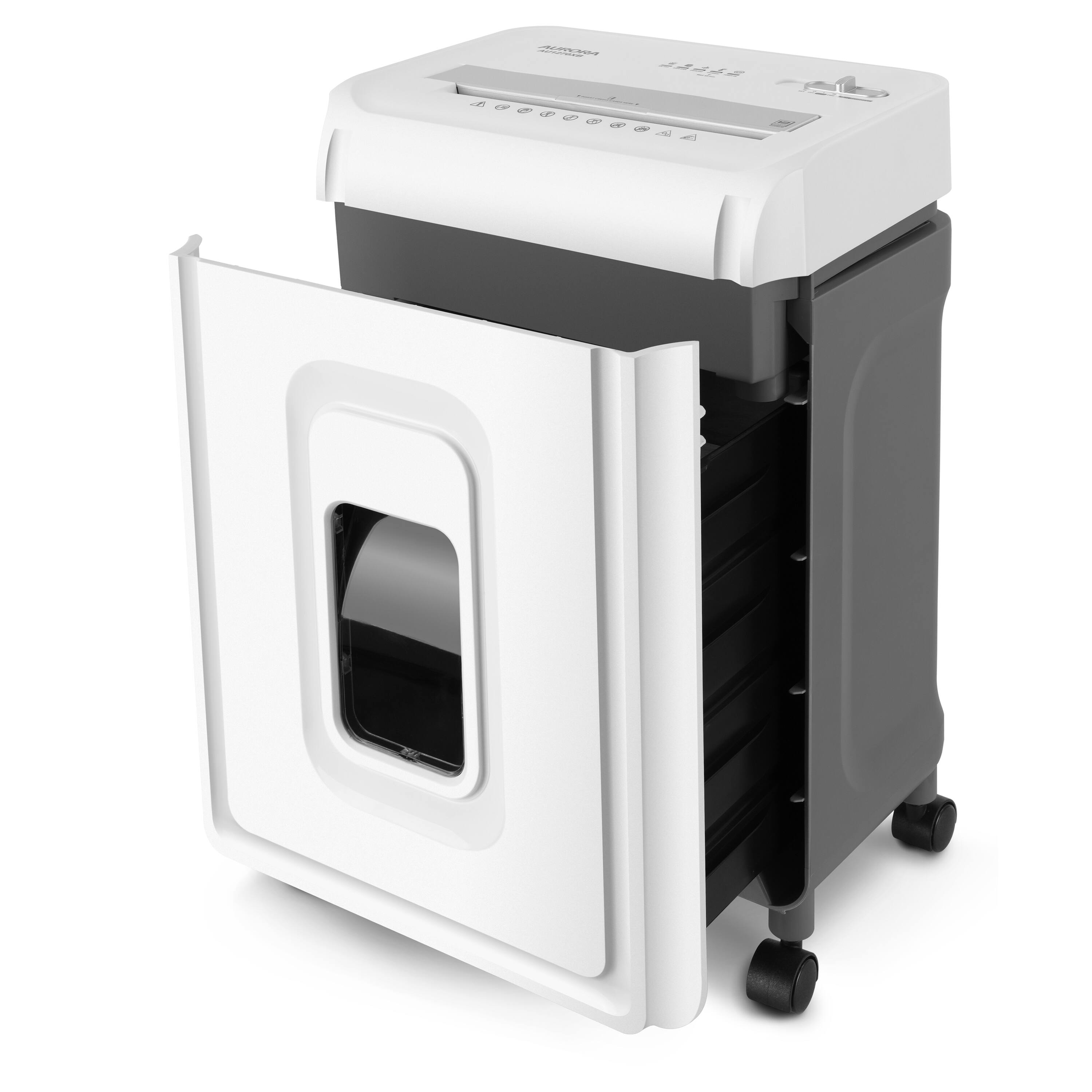 Alt View 1. Aurora - Aurora AU1270XB Professional Grade 12-Sheet security P-4 Cross-Cut Paper and Credit Card/ 20 Minutes Run Time - White/Gray.