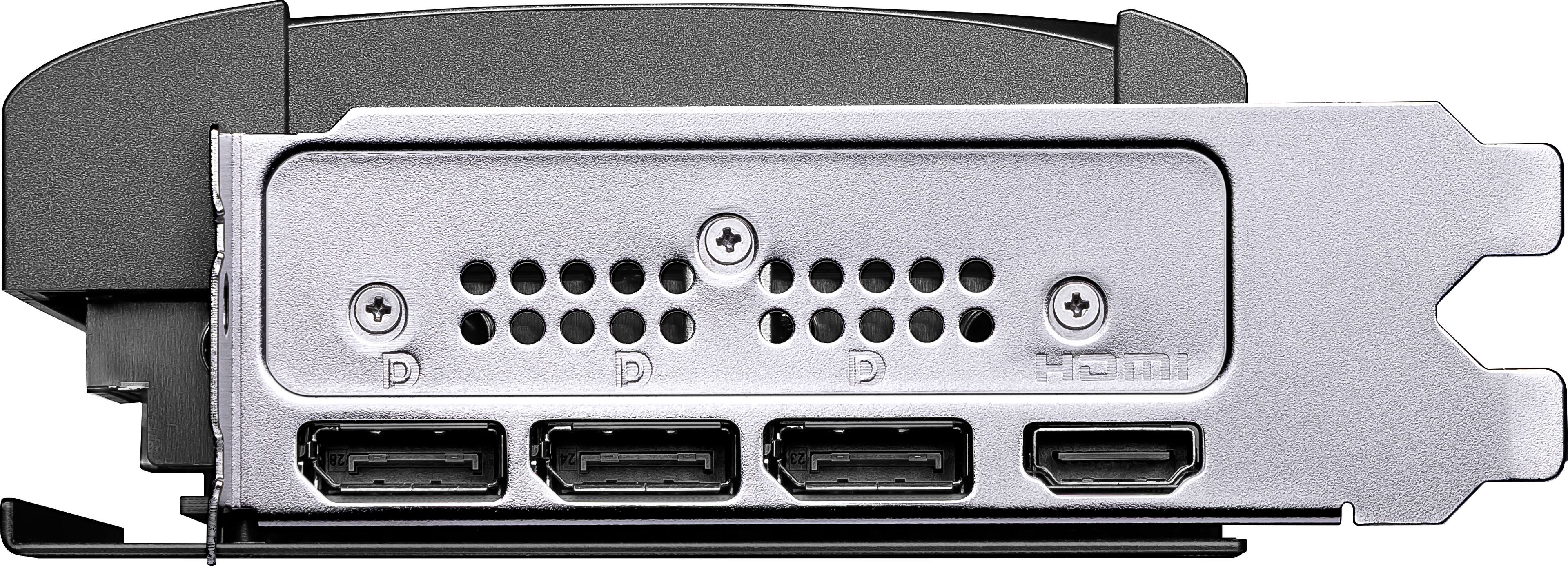 Alt View 4. MSI - NVIDIA GeForce RTX 5070 12GB GDDR7 VENTUS 2X OC Black PCI Express 5.0 Graphics Card - Black.