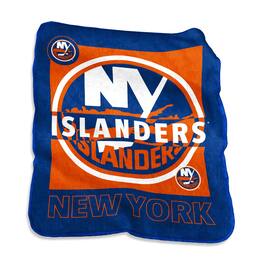 Logo Brands - New York Islanders 50" x 60" Raschel Blanket - Multicolor