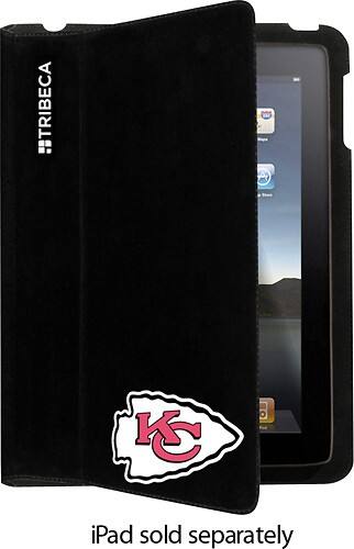 Front Standard. Tribeca - Kansas City Chiefs Folio Case for Apple® iPad® 2.