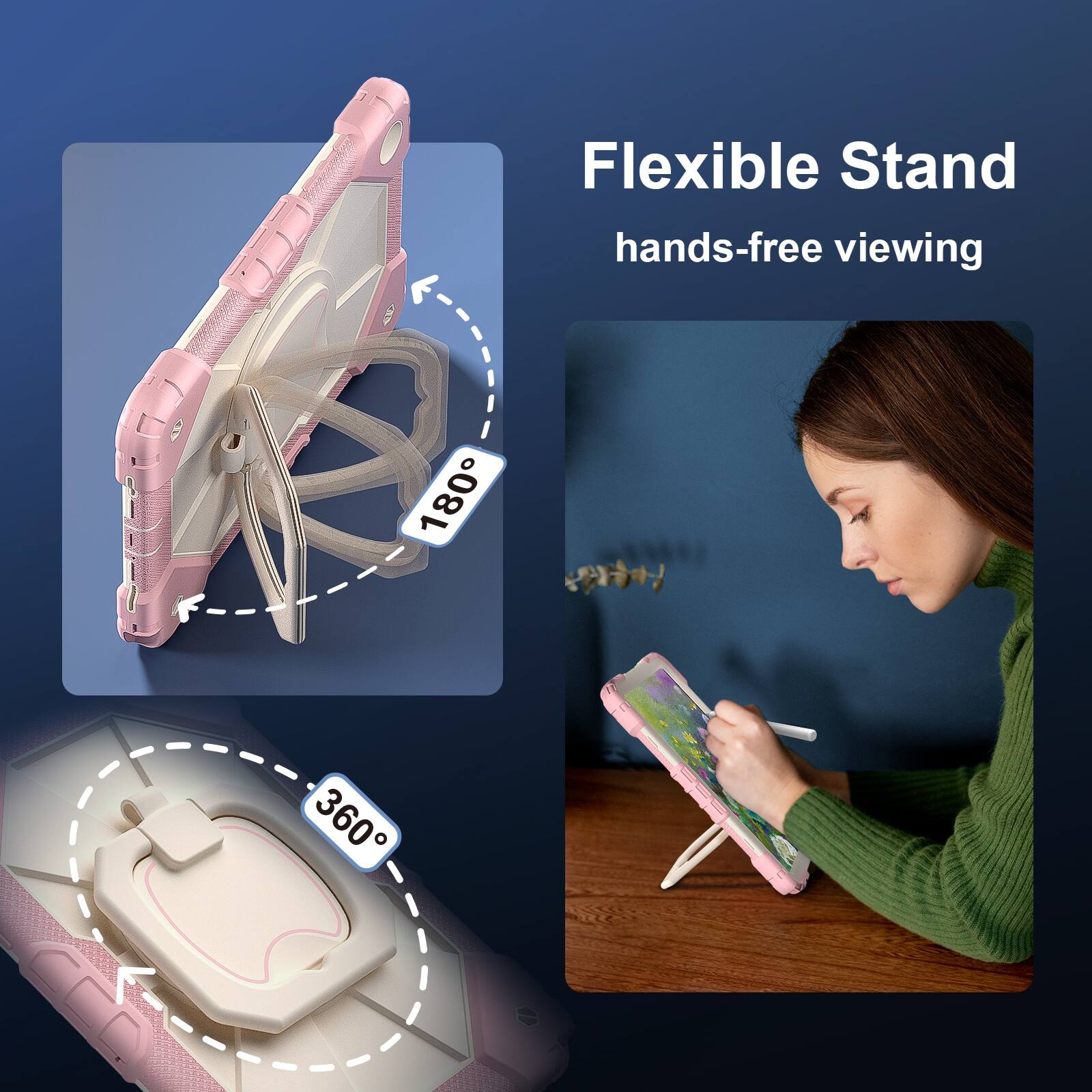 Flexible Stand hands-free viewing 180° 360°