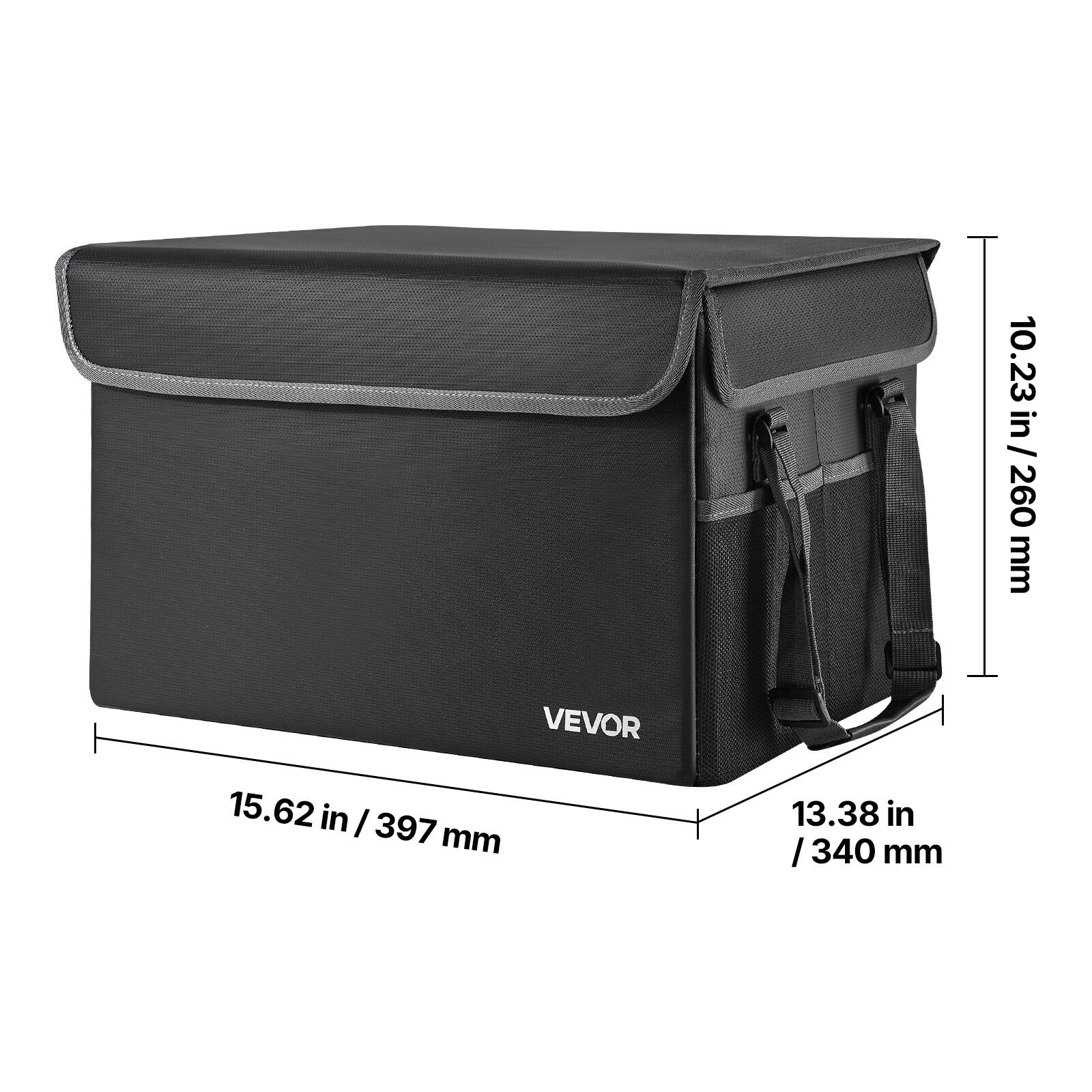 VEVOR Fireproof Document Box, 1832 ℉ Heat Insulated Fireproof