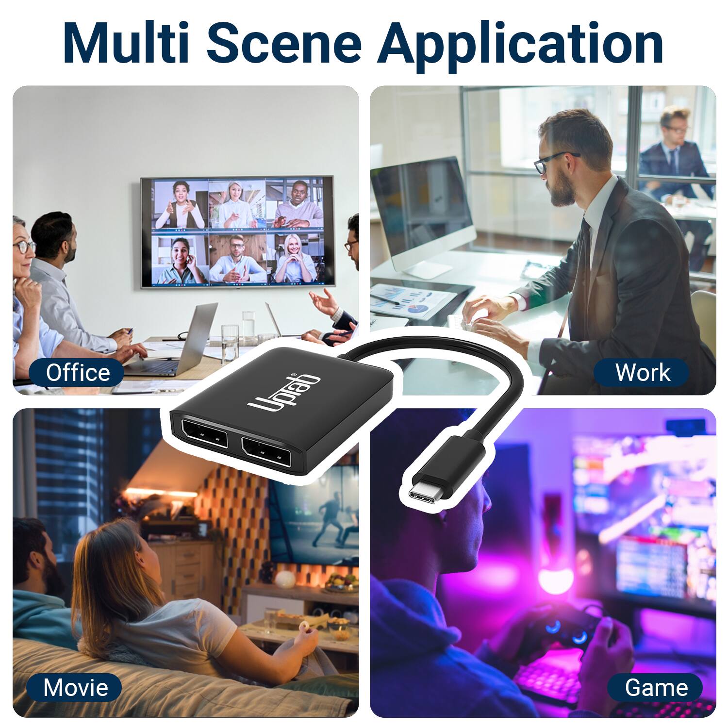 Multi Scene Application

- Office
- Work
- Movie
- Game