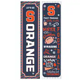 Evergreen Enterprises - Syracuse Orange 47" Double Sided Winter Leaner Fan Sign - Multicolor