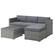 Front Zoom. Lavish Home - 3PC Rattan Patio Furniture Set - Gray.