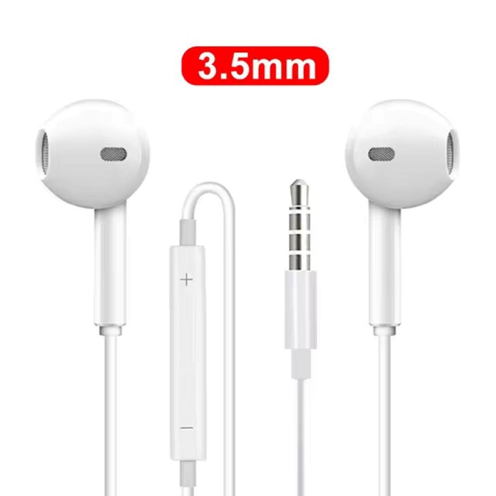 Alt View 2. BEARSOLIM - Hi-Res Audio Half in Ear Headphone,3.5mm Four Speaker System Wired Headset Applies Prevent Sweat and Water White.