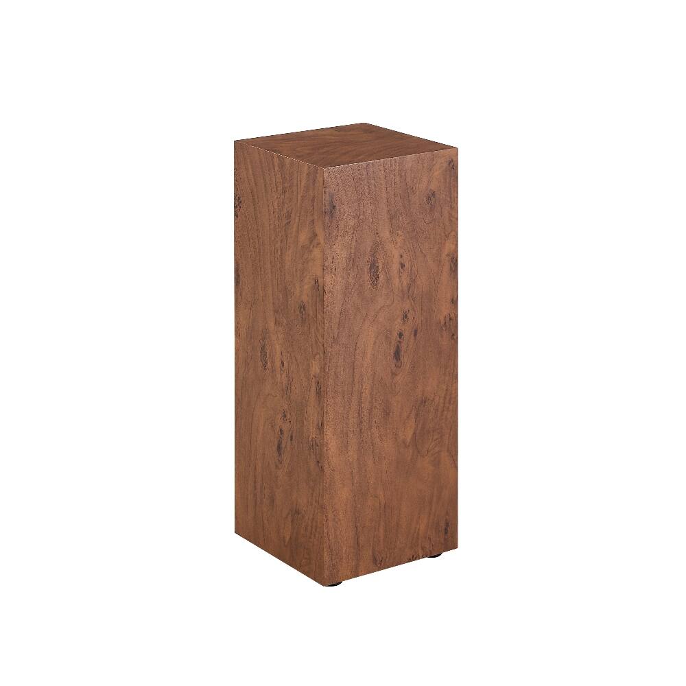 Alt View 10. Loheer - Loheer Burl Walnut Cube Table Height Adjustable MDF Coffee Table - Walnut.