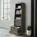 Front. Sauder - Harvey Park Narrow Storage Bookcase - Gray.