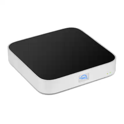Front. OWC - OWC miniStack STX Upgradable Storage Enclosure and Thunderbolt Hub / Mini Dock.