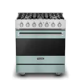Viking - 3 Series 4.7 Cu. Ft. Self-Cleaning Freestanding Dual Fuel Convection Range - Splash - Splash