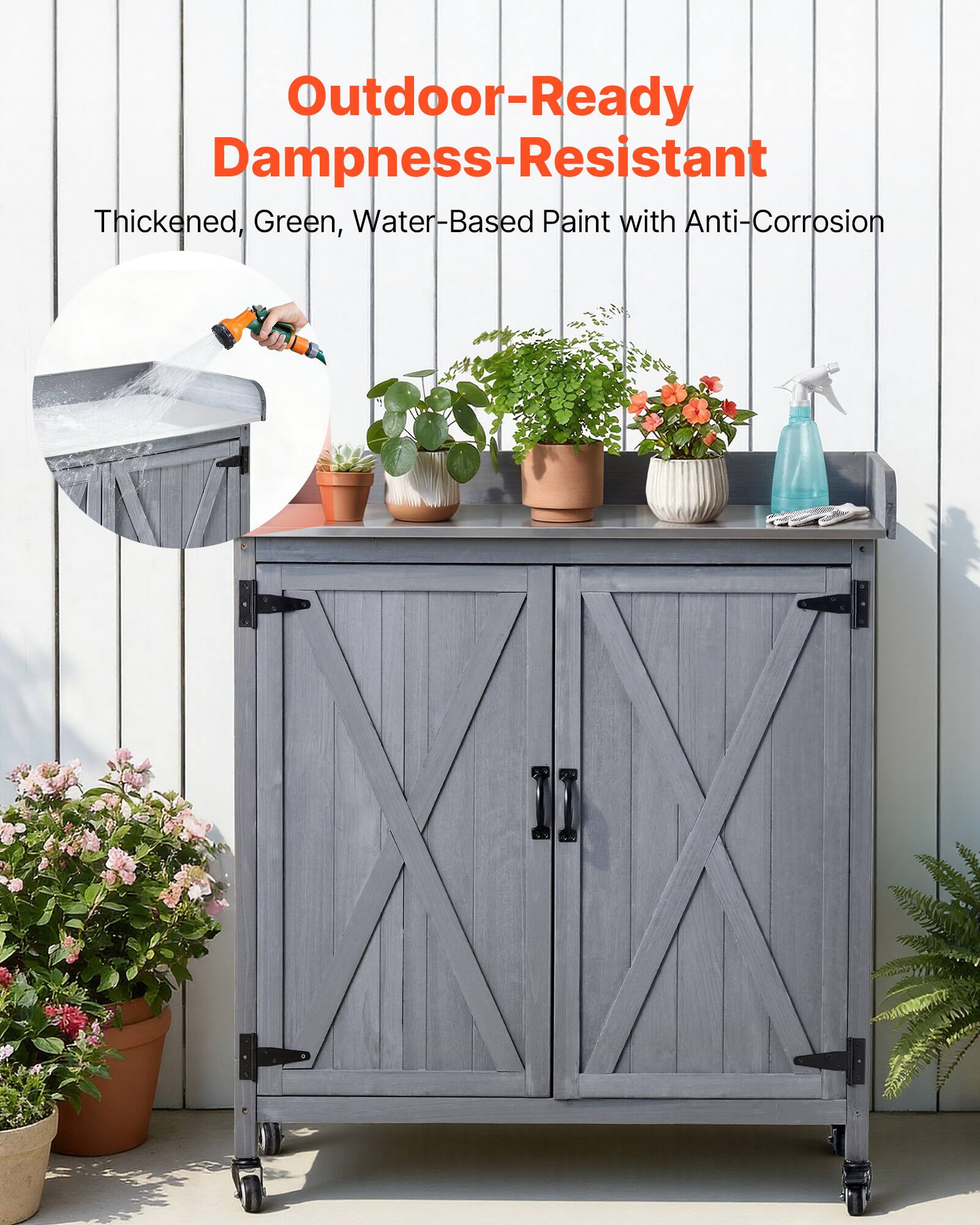 Outdoor-Ready Dampness-Resistant  
Thickened, Green, Water-Based Paint with Anti-Corrosion