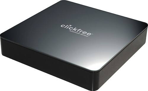Angle Standard. Clickfree - 1TB External USB 3.0 Hard Drive - Black.