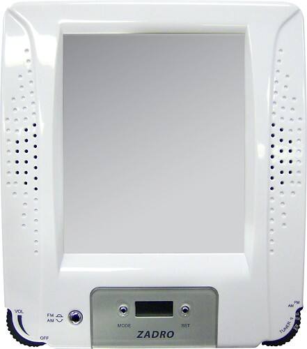 Front Standard. Zadro - Z'Fogless Stereo Shower Clock Radio.