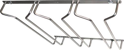 Angle. Epicureanist - Sectional Wine Glass Hanger - Chrome.