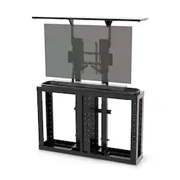 Storm Shell - TV & Soundbar Lift Cabinet Kit, Dual Motor - Black