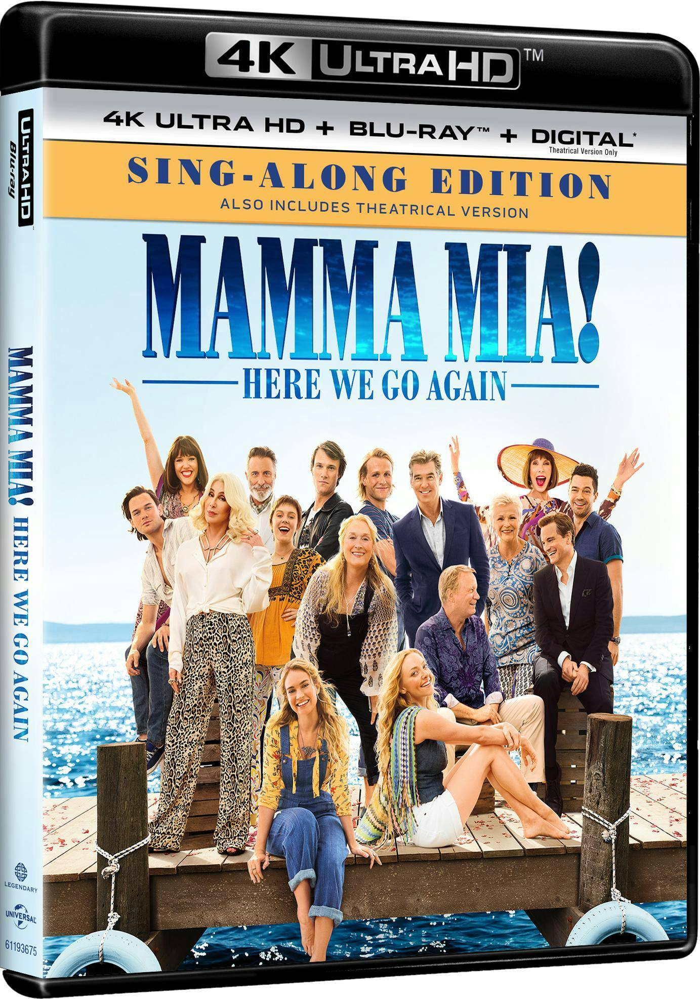 Angle. Mamma Mia!: Here We Go Again   - 4K Blu-Ray.